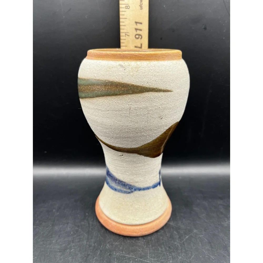 Handmade Art Pottery Tonala Vase Puerto Plata Dominican Republic Decorative 6.5